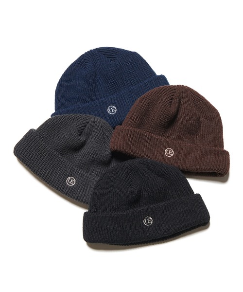 uniform experiment（ユニフォームエクスペリメント）の「UE WATCH CAP（ニットキャップ/ビーニー・メンズ・ブラック/ブラウン/ネイビー/チャコールグレー・FREE）」の6枚目の写真