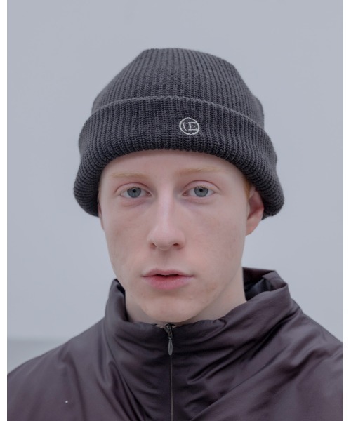 uniform experiment（ユニフォームエクスペリメント）の「UE WATCH CAP（ニットキャップ/ビーニー・メンズ・ブラック/ブラウン/ネイビー/チャコールグレー・FREE）」の5枚目の写真