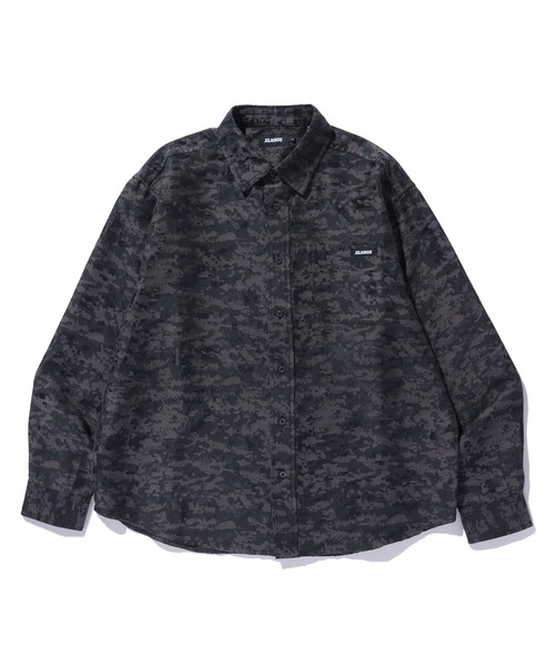 XLARGE（エクストララージ）の「DIGITAL CAMO JACQUARD L/S SHIRTS（シャツ/ブラウス・メンズ・ホワイト/ブラック・S/M/L/XL）」の3枚目の写真