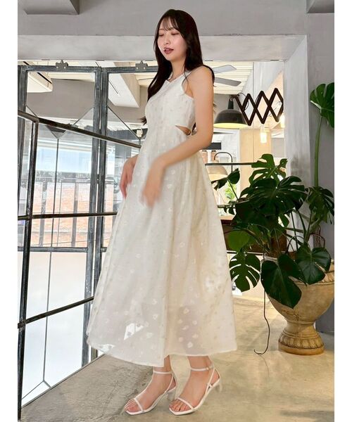 dazzlin（ダズリン）の「TOYジャカードカットアウトワンピース（ワンピース・レディース・アイボリー/キャメル/ネイビー・SMALL/MEDIUM）」の14枚目の写真