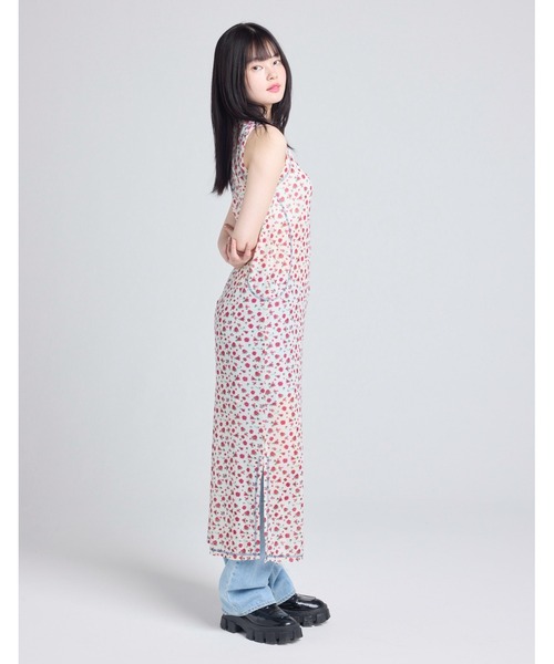 Little sunny bite(リトルサニーバイト)の「《little sunny bite》rose tull long tank(その他トップス・レディース・ブラック・MEDIUM)」の3枚目の写真