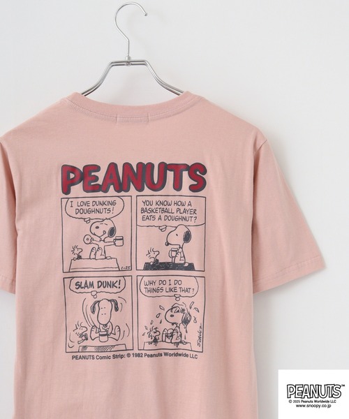 PEANUTS(ピーナッツ)の「PEANUTS 天竺半袖Tシャツ(Tシャツ/カットソー・メンズ・スカイブルー系/オートミール/オフホワイト/ピンクベージュ/チャコール/ブルー系その他/ブラック系/ネイビー/サックスブルー/ブラック/ブラック系1/ホワイト/パープル系その他/ピンク系/パープル系/ホワイト系1/ホワイト系/イエロー系その他/ネイビー系/ホワイト系3/ブラック系2/ホワイト系2・L/LL/M/S)」の21枚目の写真
