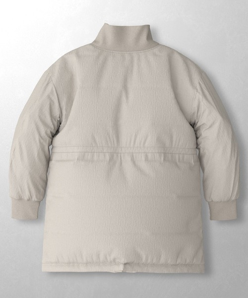 GLOBAL WORK（グローバルワーク）の「エアリュクスダウンリブブルゾン/495689（ダウンジャケット/コート・レディース・ライトベージュ/ブラック・MEDIUM/LARGE）」の4枚目の写真