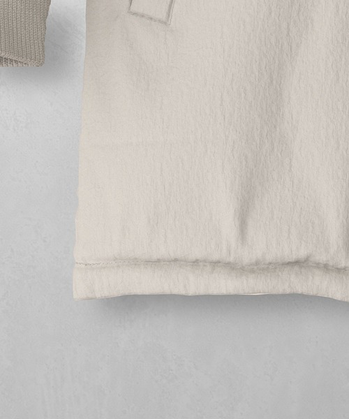 GLOBAL WORK（グローバルワーク）の「エアリュクスダウンリブブルゾン/495689（ダウンジャケット/コート・レディース・ライトベージュ/ブラック・MEDIUM/LARGE）」の7枚目の写真