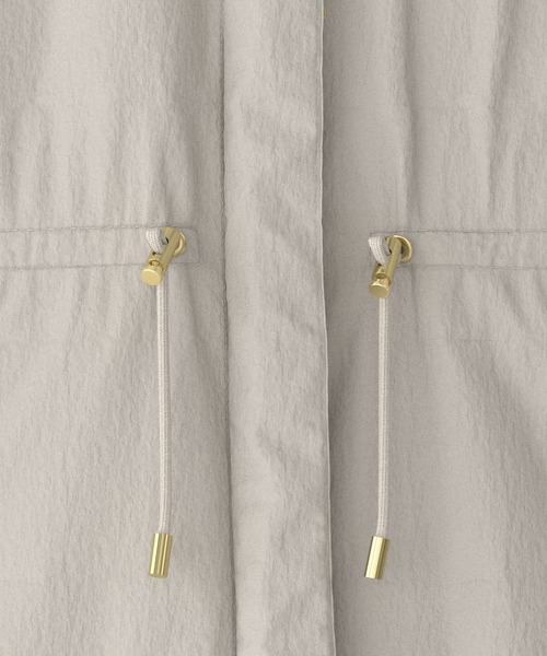 GLOBAL WORK（グローバルワーク）の「エアリュクスダウンリブブルゾン/495689（ダウンジャケット/コート・レディース・ライトベージュ/ブラック・MEDIUM/LARGE）」の12枚目の写真