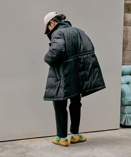 GLOBAL WORK（グローバルワーク）の「エアリュクスダウンリブブルゾン/495689（ダウンジャケット/コート・レディース・ライトベージュ/ブラック・MEDIUM/LARGE）」の17枚目の写真