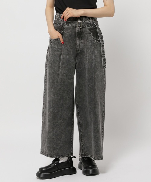 新品未使用未開封　NKJ2025SS work BIG denim NKJ 2025AW】LOOSE WIDE DENIM（デニムパンツ）｜niko and