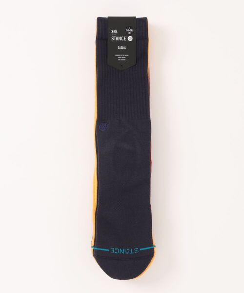 STANCE(スタンス)の「【STANCE/スタンス】クルーソックス3足セット / ギフトにも最適! / ICON 3 PACK(ソックス/靴下・メンズ・ネイビー/ブルー系その他/クリーム・LARGE)」の7枚目の写真