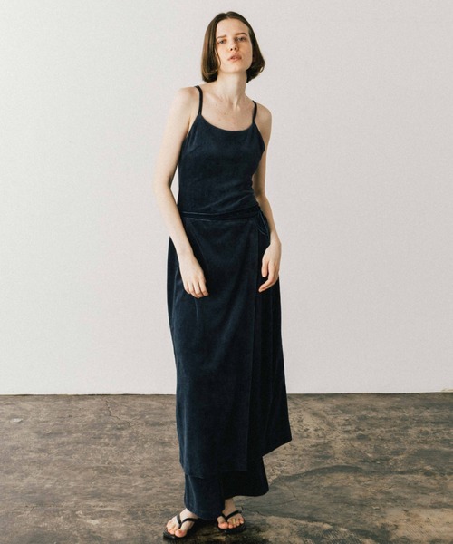 COTTON VELOUR LAYERED PANTS/コットンベロアレイヤードパンツ