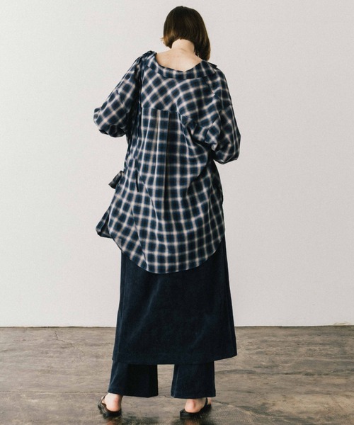 COTTON VELOUR LAYERED PANTS/コットンベロアレイヤードパンツ