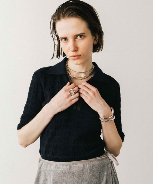 COTTON VELOUR LAYERED PANTS/コットンベロアレイヤードパンツ