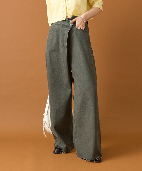 mystic（ミスティック）の「ラップデニム（デニムパンツ・レディース・ブラウン/ブルー・2/1）」の9枚目の写真