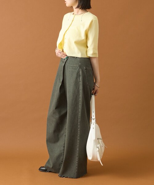 mystic（ミスティック）の「ラップデニム（デニムパンツ・レディース・ブラウン/ブルー・2/1）」の11枚目の写真