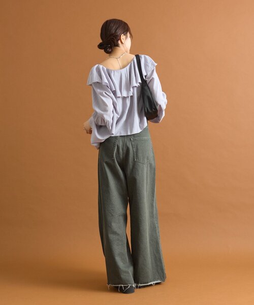 mystic（ミスティック）の「ラップデニム（デニムパンツ・レディース・ブラウン/ブルー・2/1）」の17枚目の写真