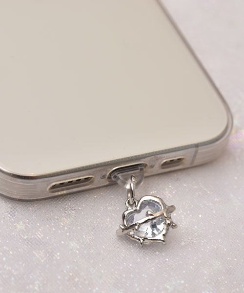 TONE SELECT GOODS（トーンセレクトグッズ）の「【urge select】《Type-C対応》Y2K シルバーモチーフ コネクターカバー【9パターン展開】（スマホグッズ・レディース・F/E/D/C/H/A/I/G/B・FREE）」の4枚目の写真