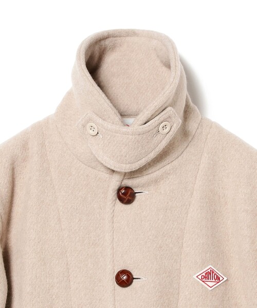 DANTON(ダントン)の「DANTON / WOOL PILE ROUND COLLAR JACKET(ブルゾン・メンズ・ベージュ/ネイビー・40/42/44/38)」の4枚目の写真