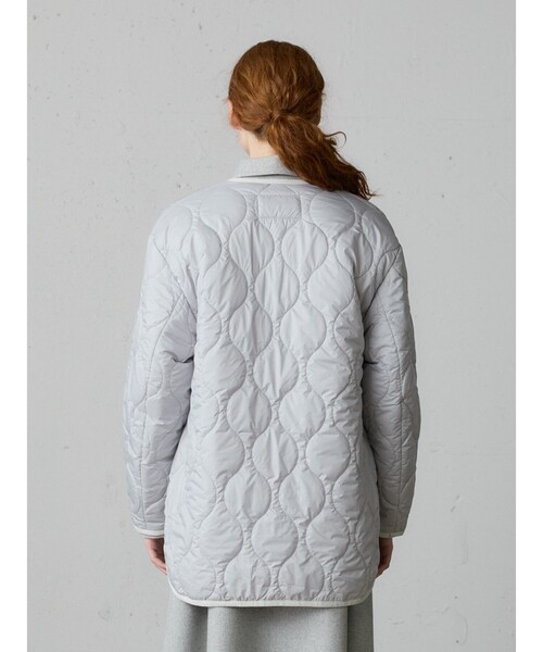 MidiUmi（ミディウミ）の「MidiUmi キルティングコクーンスリーブジャケット（ダウンジャケット/コート・レディース・ブラック/チャコールグレー/ライトグレー・FREE）」の10枚目の写真