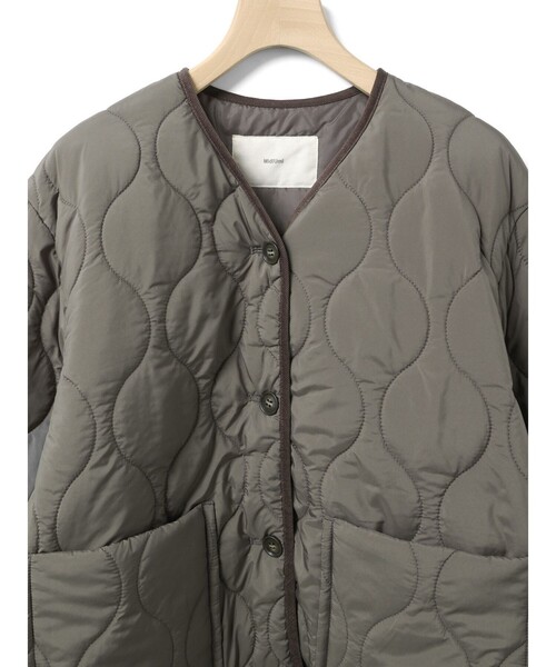 MidiUmi（ミディウミ）の「MidiUmi キルティングコクーンスリーブジャケット（ダウンジャケット/コート・レディース・ブラック/チャコールグレー/ライトグレー・FREE）」の15枚目の写真