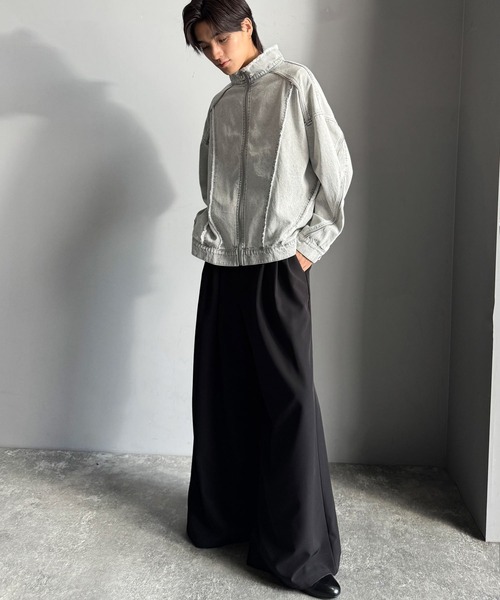 Classical Origin(クラシカルオリジン)の「綿100%ヴィンテージ加工フリンジデニムジャケット/100% cotton vintage fringe denim jacket(デニムジャケット・メンズ・ホワイト/ブラック・LARGE/MEDIUM/SMALL)」の12枚目の写真