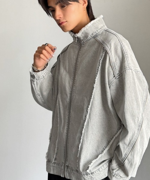 Classical Origin(クラシカルオリジン)の「綿100%ヴィンテージ加工フリンジデニムジャケット/100% cotton vintage fringe denim jacket(デニムジャケット・メンズ・ホワイト/ブラック・LARGE/MEDIUM/SMALL)」の16枚目の写真