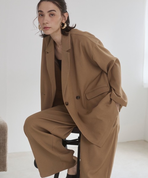 セール】【セットアップ対応】ライト ダブル テーラード ジャケット