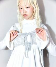 Candy Stripper | GLITTER SHAGGY KNIT ブラ(その他トップス)