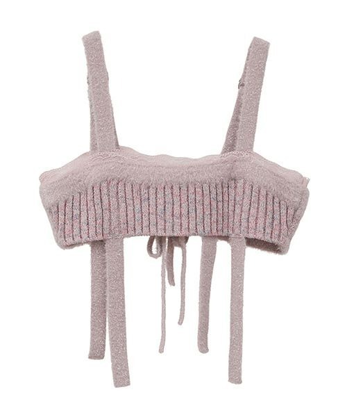 Candy Stripper(キャンディストリッパー)の「GLITTER SHAGGY KNIT ブラ(その他トップス・レディース・ライトグレー/ピンク/ブラック・FREE)」の22枚目の写真