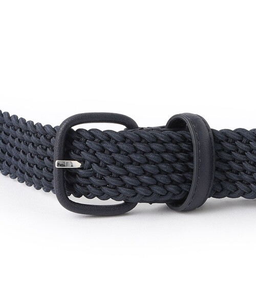 MACKINTOSH PHILOSOPHY（ﾏｯｷﾝﾄｯｼｭ ﾌｨﾛｿﾌｨｰ）の「エラスティックメッシュ カジュアルベルト（ベルト・メンズ・ブラック・FREE）」の4枚目の写真