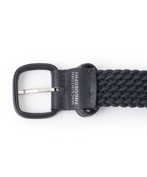 MACKINTOSH PHILOSOPHY（ﾏｯｷﾝﾄｯｼｭ ﾌｨﾛｿﾌｨｰ）の「エラスティックメッシュ カジュアルベルト（ベルト・メンズ・ブラック・FREE）」の3枚目の写真