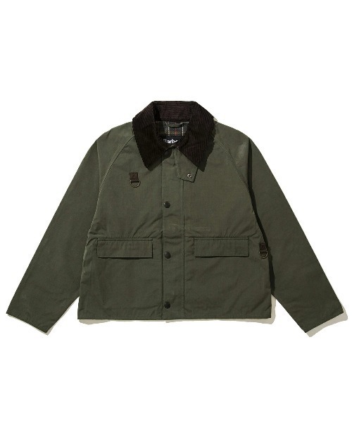 【未使用】Babour spey スペイ ピーチスキン 定価49500円 SPEY ⁄ スペイピーチスキン コットン ショートレングスブルゾン