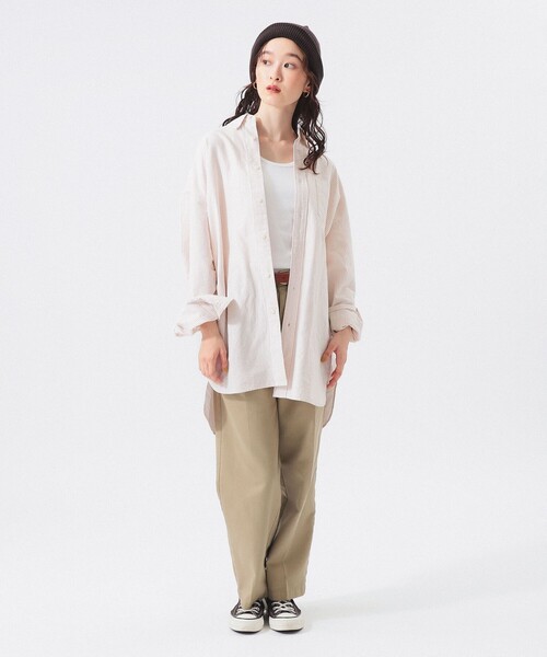 BEAMS BOY（ビームスボーイ）の「【1/15再値下げ】ビッグ ボタンダウン シャツ（シャツ/ブラウス・レディース・イエロー/ネイビー/グリーン・2/1）」の15枚目の写真