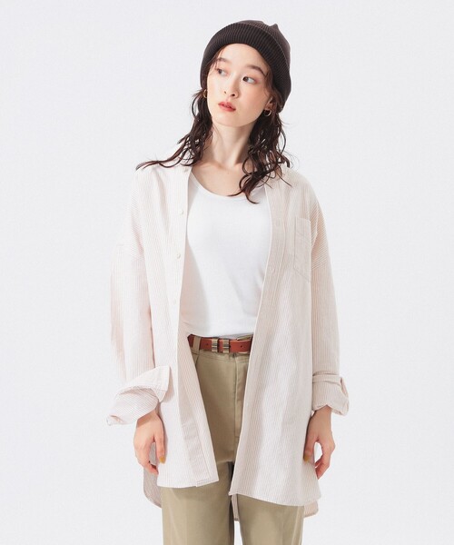 BEAMS BOY（ビームスボーイ）の「【1/15再値下げ】ビッグ ボタンダウン シャツ（シャツ/ブラウス・レディース・イエロー/ネイビー/グリーン・2/1）」の18枚目の写真