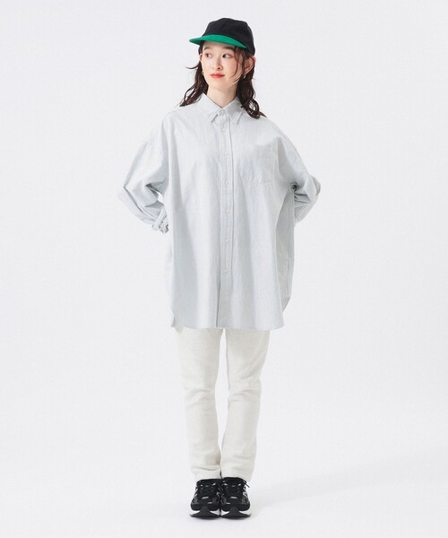 BEAMS BOY（ビームスボーイ）の「【1/15再値下げ】ビッグ ボタンダウン シャツ（シャツ/ブラウス・レディース・イエロー/ネイビー/グリーン・2/1）」の20枚目の写真