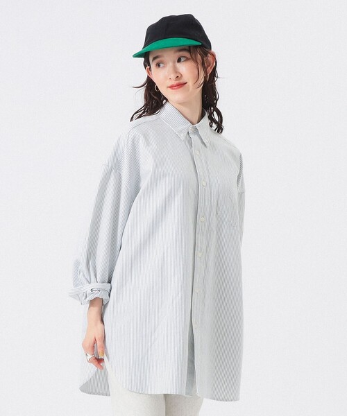 BEAMS BOY（ビームスボーイ）の「【1/15再値下げ】ビッグ ボタンダウン シャツ（シャツ/ブラウス・レディース・イエロー/ネイビー/グリーン・2/1）」の21枚目の写真