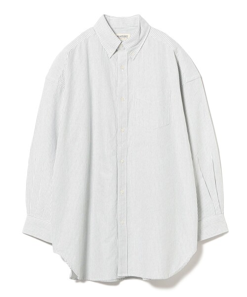 BEAMS BOY（ビームスボーイ）の「【1/15再値下げ】ビッグ ボタンダウン シャツ（シャツ/ブラウス・レディース・イエロー/ネイビー/グリーン・2/1）」の4枚目の写真