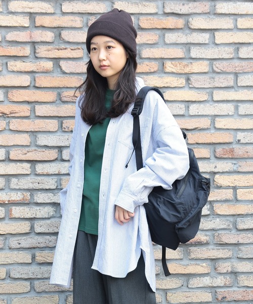 BEAMS BOY（ビームスボーイ）の「【1/15再値下げ】ビッグ ボタンダウン シャツ（シャツ/ブラウス・レディース・イエロー/ネイビー/グリーン・2/1）」の2枚目の写真