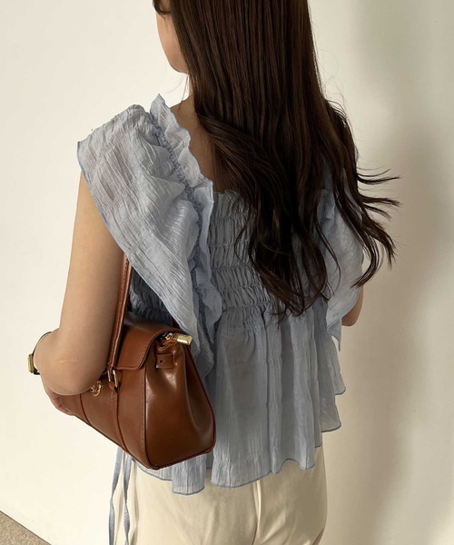 nelliy.（ネルリー）の「ノースリーブブラウス（シャツ/ブラウス・レディース・アイボリー・MEDIUM）」の3枚目の写真