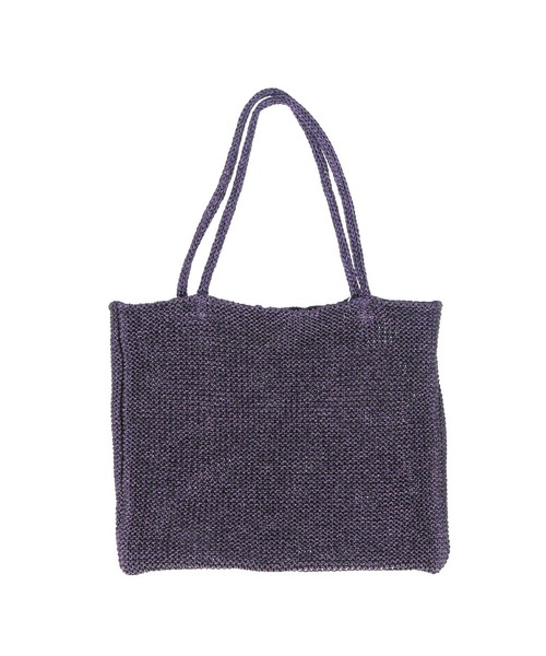 cache cache(カシュ カシュ)の「cache cache カシュカシュ ラメ糸編みトートバッグ(トートバッグ・レディース・ピンク/ホワイト/シルバー系その他/ゴールド/ブルー/ブラック/グリーン/シルバー/その他/パープル/ブラウン・FREE)」の6枚目の写真