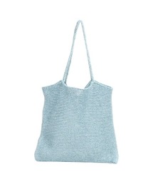 cache cache カシュカシュ ラメ糸編みトートバッグ