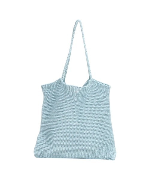 cache cache(カシュ カシュ)の「cache cache カシュカシュ ラメ糸編みトートバッグ(トートバッグ・レディース・ピンク/ホワイト/シルバー系その他/ゴールド/ブルー/ブラック/グリーン/シルバー/その他・FREE)」の4枚目の写真