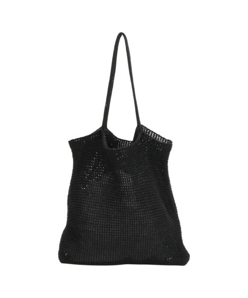 cache cache(カシュ カシュ)の「cache cache カシュカシュ ラメ糸編みトートバッグ(トートバッグ・レディース・ピンク/ホワイト/シルバー系その他/ゴールド/ブルー/ブラック/グリーン/シルバー/その他・FREE)」の1枚目の写真