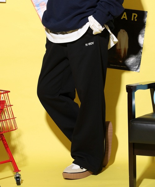 NERDY(ノルディ)の「ベレンクロゴスウェットパンツ(スウェットパンツ・レディース・ネイビー/ブラック/グレー・M/SS/L/S)」の6枚目の写真