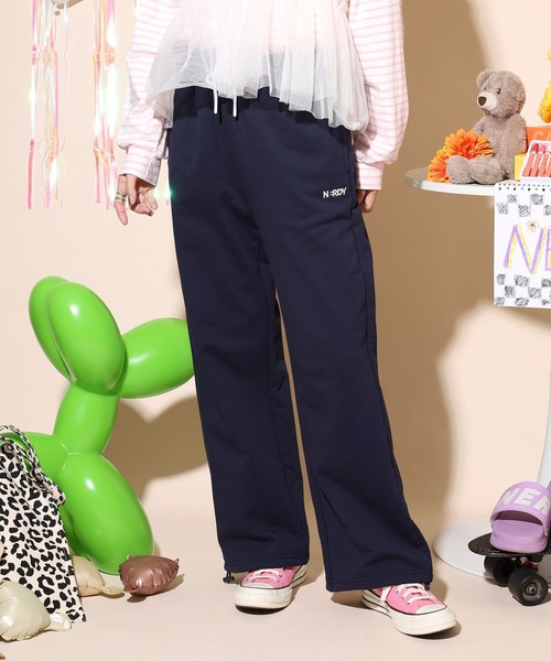 NERDY(ノルディ)の「ベレンクロゴスウェットパンツ(スウェットパンツ・レディース・ネイビー/ブラック/グレー・M/SS/L/S)」の14枚目の写真
