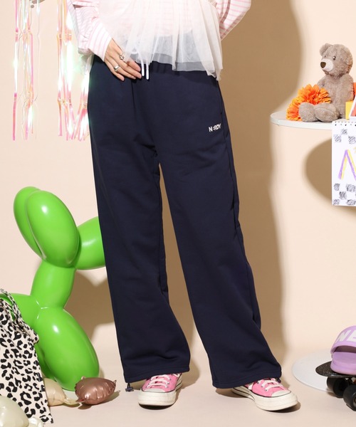NERDY(ノルディ)の「ベレンクロゴスウェットパンツ(スウェットパンツ・レディース・ネイビー/ブラック/グレー・M/SS/L/S)」の16枚目の写真