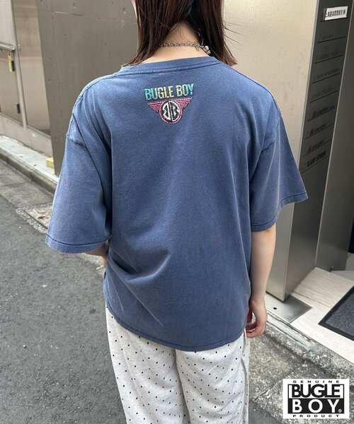 CIAOPANIC（チャオパニック）の「【BUGLE BOY/ビューグル ボーイ】アソートプリントTシャツ（Tシャツ/カットソー・レディース・グレー/ブルー/ピンク/ホワイト/イエロー/ブラック・FREE）」の12枚目の写真