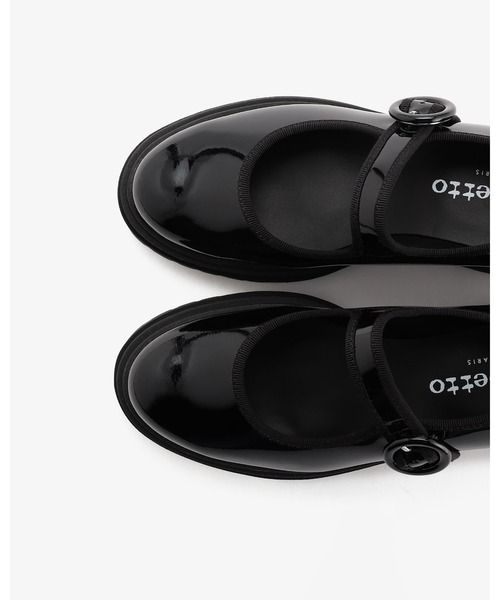 Repetto（レペット）の「チャンキー メリージェーン - ラバーソール - FRサイズ / V4241VD（バレエシューズ・レディース・ブラック・39/38/37/36）」の4枚目の写真