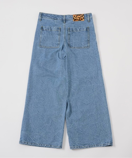 musubore(ムスボレ)の「tilted clash straight denim pants / ティルティッドクラッシュデニムパンツ(デニムパンツ・レディース・ブルー/ブラック・0/1)」の22枚目の写真