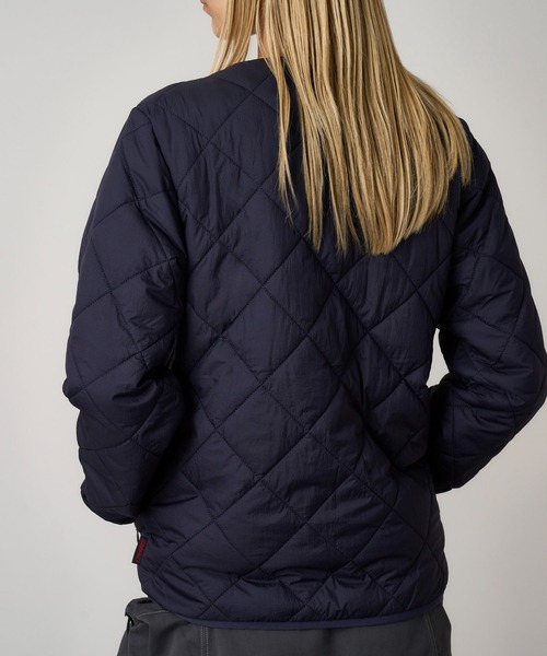 Gramicci(グラミチ)の「THERMAL INSULATION QUILTED JACKET|サーマルインシュレーションキルテッドジャケット(ノーカラージャケット・メンズ・サンドベージュ/ネイビー/ブラック/ダークグリーン・XS/S/M/L/XL/XXL)」の13枚目の写真