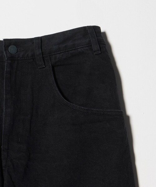 ATTISESSION＞ハーフ デニム パンツ/ブラック（その他パンツ