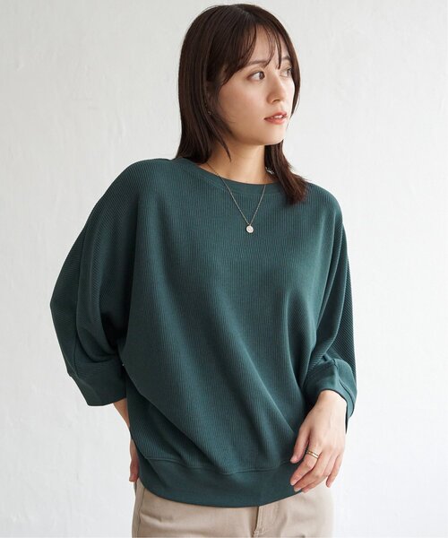 ikka(イッカ)の「タックフライスドルマンプルオーバー(Tシャツ/カットソー・レディース・チャコールグレー/ダークグリーン/ベージュ/その他1・M/L/S)」の21枚目の写真